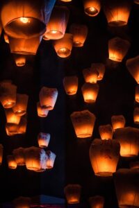 sky lantern, festival, drop lights, prayer, wish, sky lantern, sky lantern, sky lantern, sky lantern, sky lantern